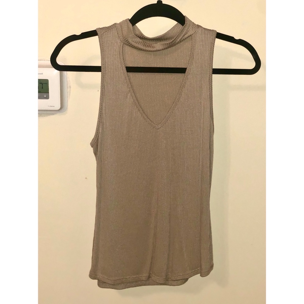 Deep Plunge Neck Strap Top
